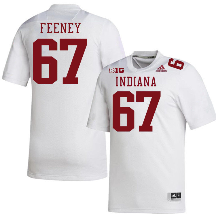 #67 Dan Feeney Indiana Hoosiers Football Jeresys College Apparels,Uniforms Stitched-White